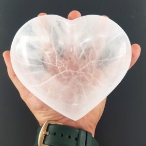 Selenit Kase Kalp - selenit Taşı Enerjisi ve Doğal Formu