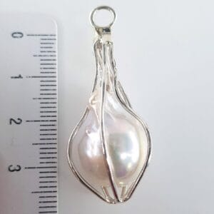 Barok İnci Kolye Ucu (Gümüş)