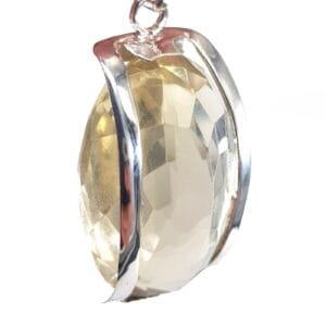 Limon Kuvars Kolye Ucu (Gümüş) - 2