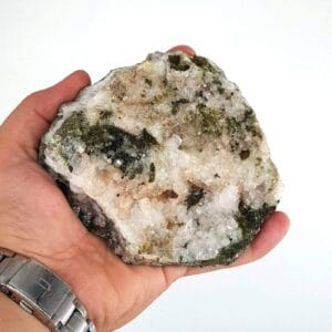 Epidotlu Kristal Kuvars Ham Taş - epidot Taşı Enerjisi ve Doğal Formu