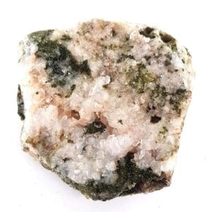 Epidotlu Kristal Kuvars Ham Taş