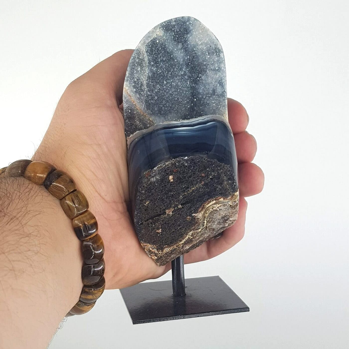 Kalsedon, Akik (Standlı) - Görsel 2