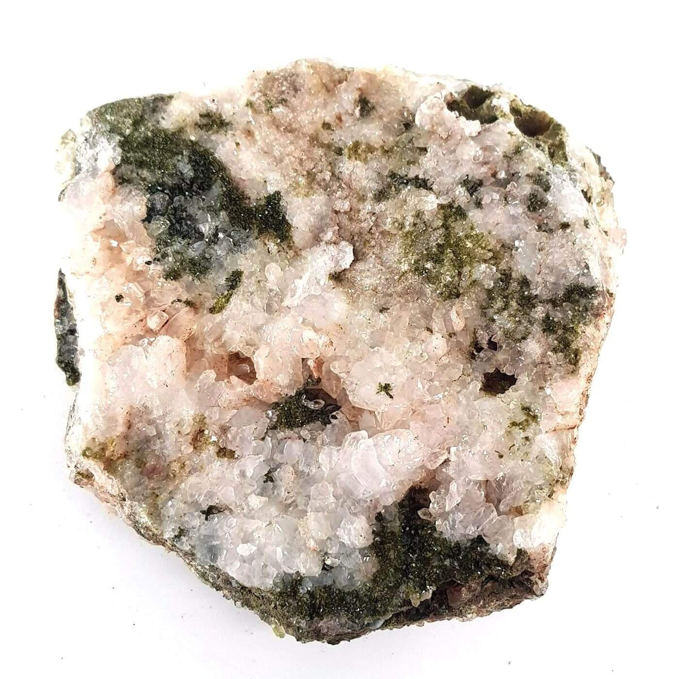 Epidotlu Kristal Kuvars Ham Taş