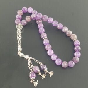 Ametist Doğaltaş Tesbih