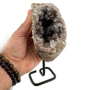 Rutil Kuvars , Kalsedon (Standlı) - Rutilkuvars Taşı Enerjisi ve Doğal Formu