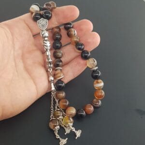 Süleymaniye Akik Doğaltaş Tesbih 10mm - 2