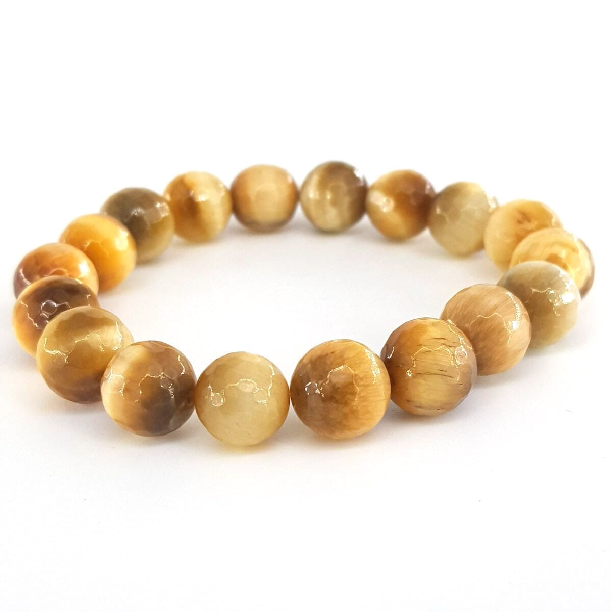 Sarı Kaplangözü Bileklik Faset 10mm