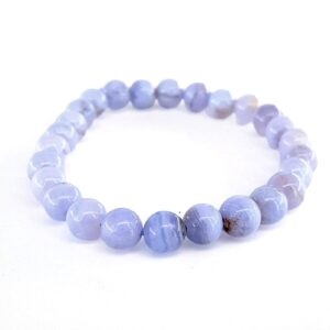 Mavi Kalsedon Bileklik 6mm