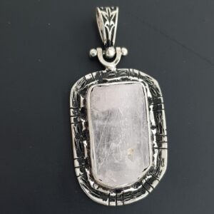 Kunzit Kolye Ucu (Gümüş)