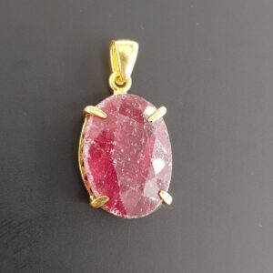 Yakut Kolye Ucu (Gümüş)