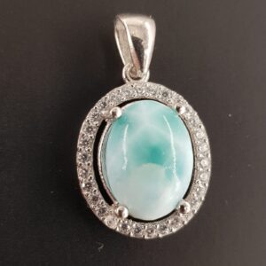 Larimar Kolye Ucu (Gümüş)