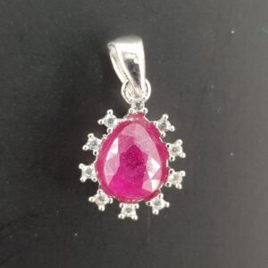 Yakut Kolye Ucu (Gümüş)