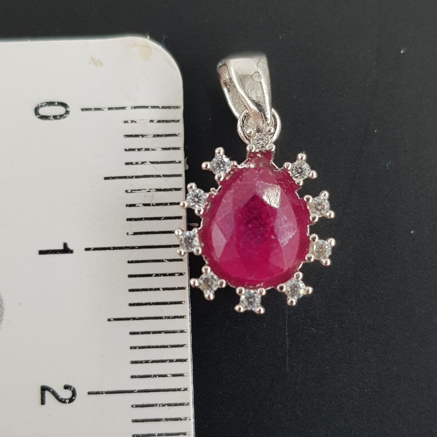 Yakut Kolye Ucu (Gümüş) - Görsel 2