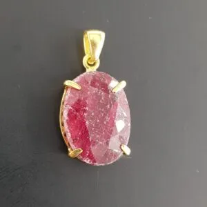 Yakut Kolye Ucu (Gümüş)