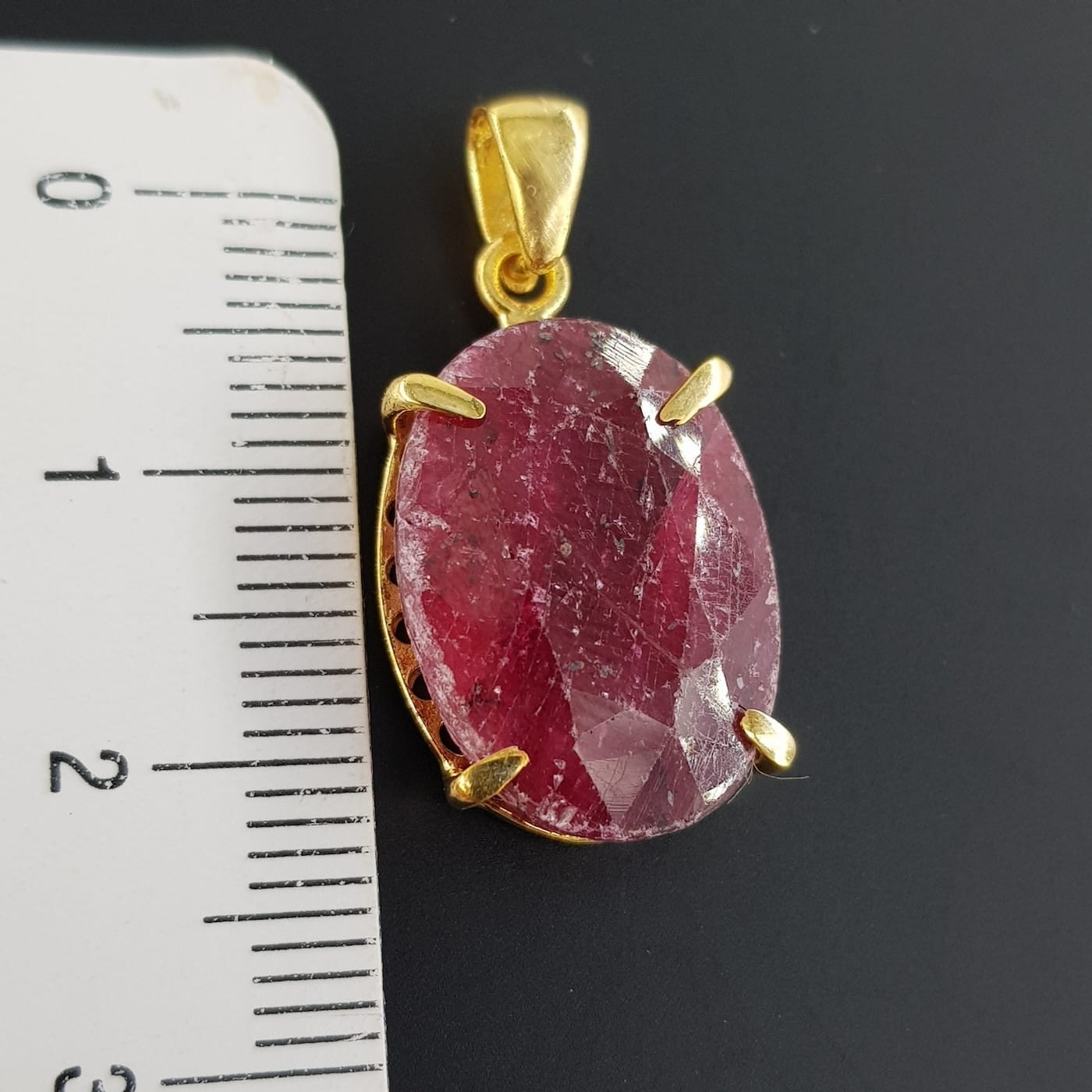 Yakut Kolye Ucu (Gümüş) - Görsel 3