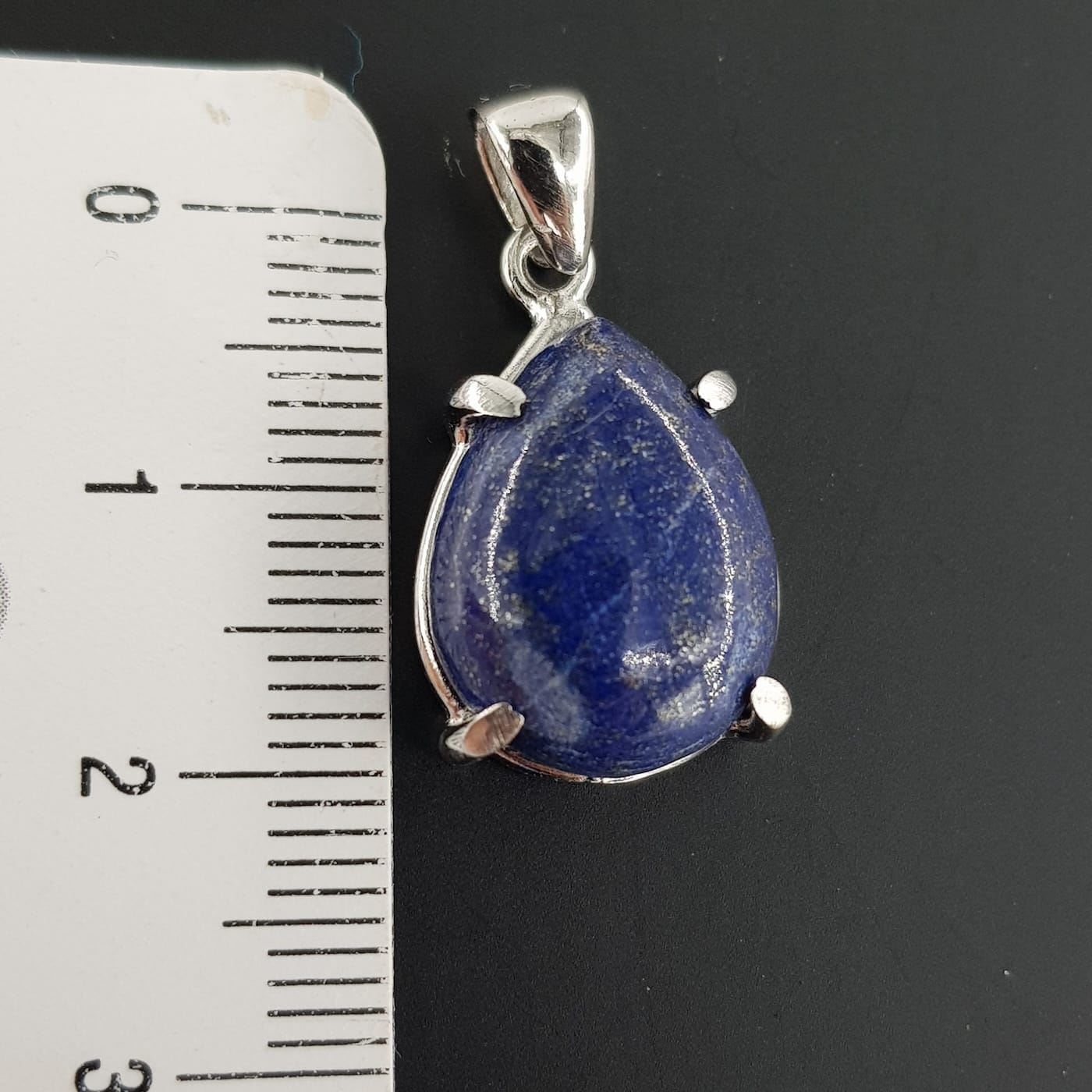 Lapis Lazuli Kolye Ucu (Gümüş) - Görsel 3