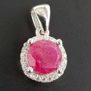 Yakut Kolye Ucu (Gümüş)