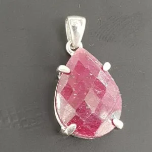 Yakut Kolye Ucu (Gümüş)