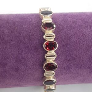 Garnet (Lal) Künye (Gümüş)