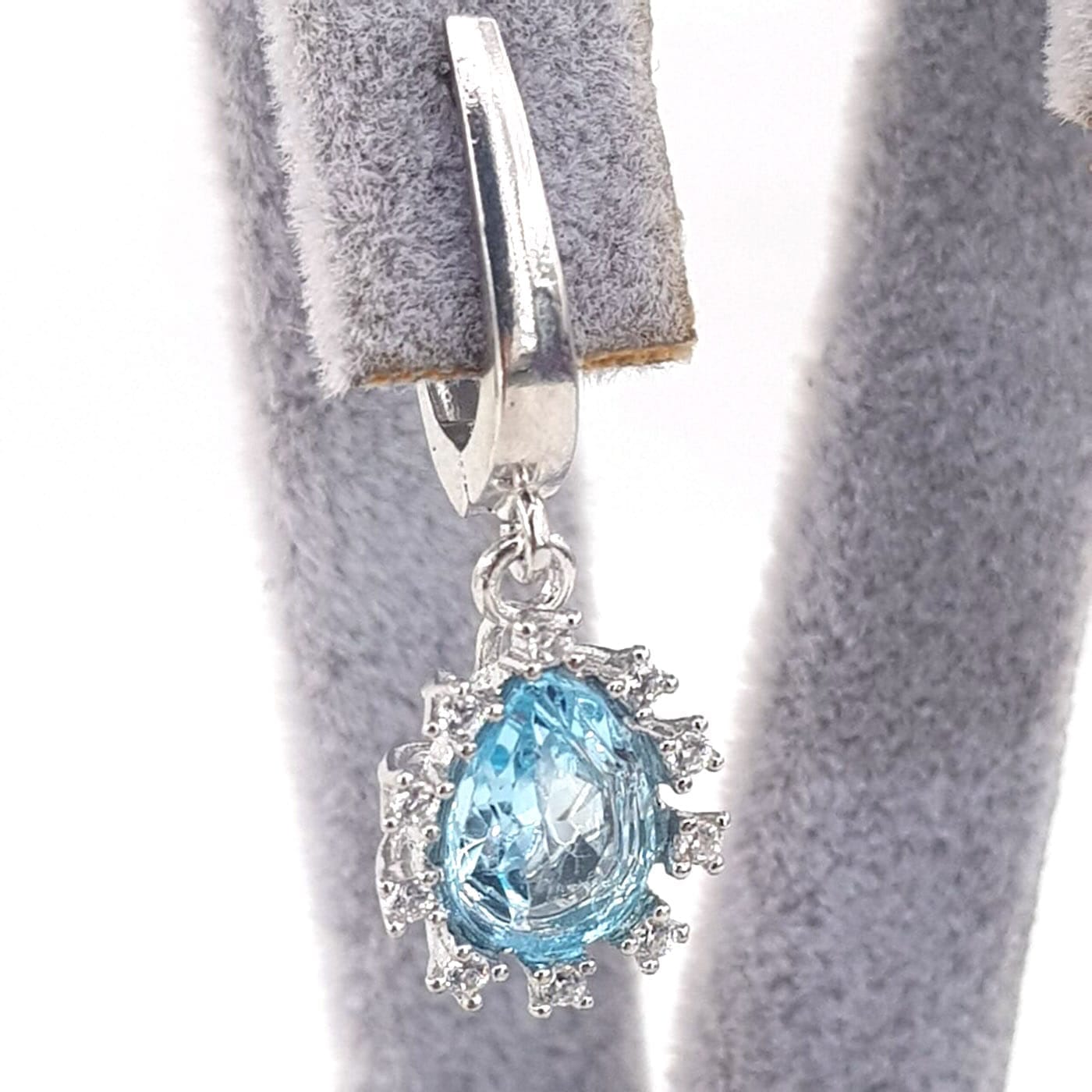 Topaz Küpe (Gümüş) - Görsel 2