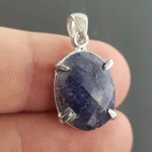 Alternative view of Safir Kolye Ucu (Gümüş)