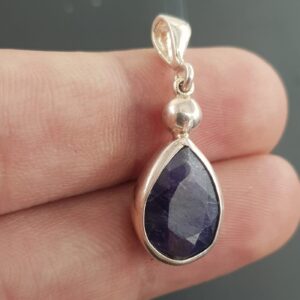 Alternative view of Safir Kolye Ucu (Gümüş)