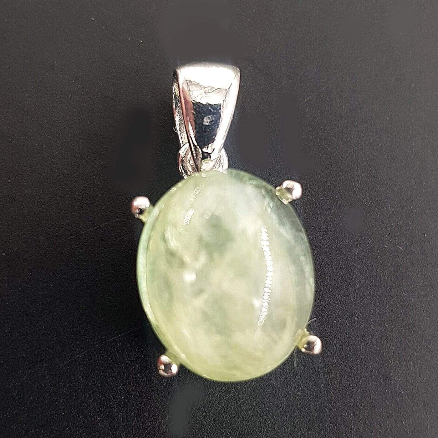 Prehnite Kolye Ucu (Gümüş)