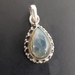 Labradorit Kolye Ucu (Gümüş)