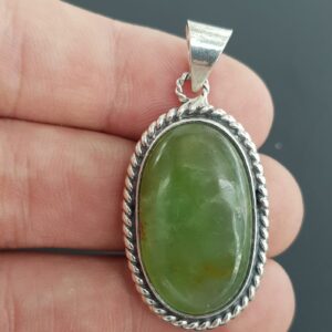 Alternative view of Prehnite Kolye Ucu (Gümüş)