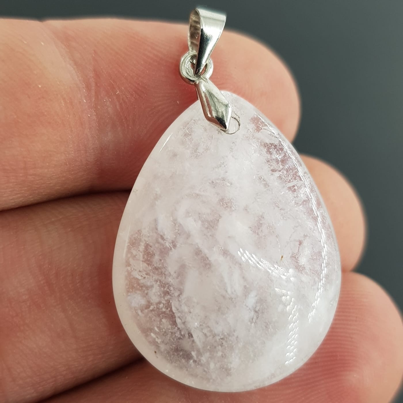 Kristal Kuvars Kolye Ucu - Görsel 2