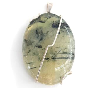Prehnite Kolye Ucu (Gümüş)
