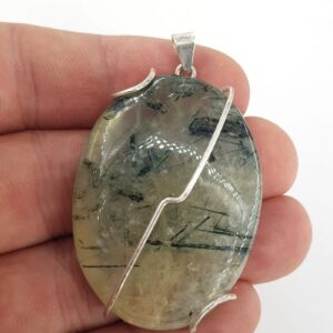 Alternative view of Prehnite Kolye Ucu (Gümüş)