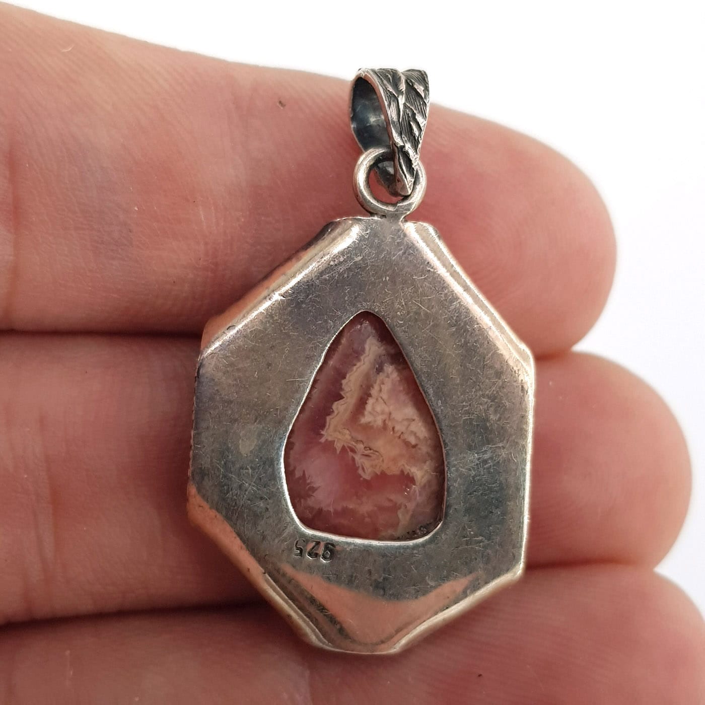Rodokrozit Kolye Ucu (Gümüş) - Görsel 3
