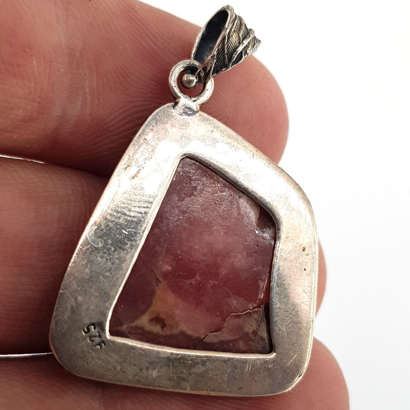 Rodokrozit Kolye Ucu (Gümüş) - Görsel 3