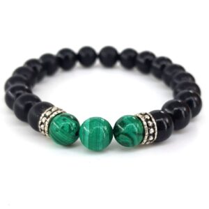 Malakit ve Şungit Bileklik 8mm