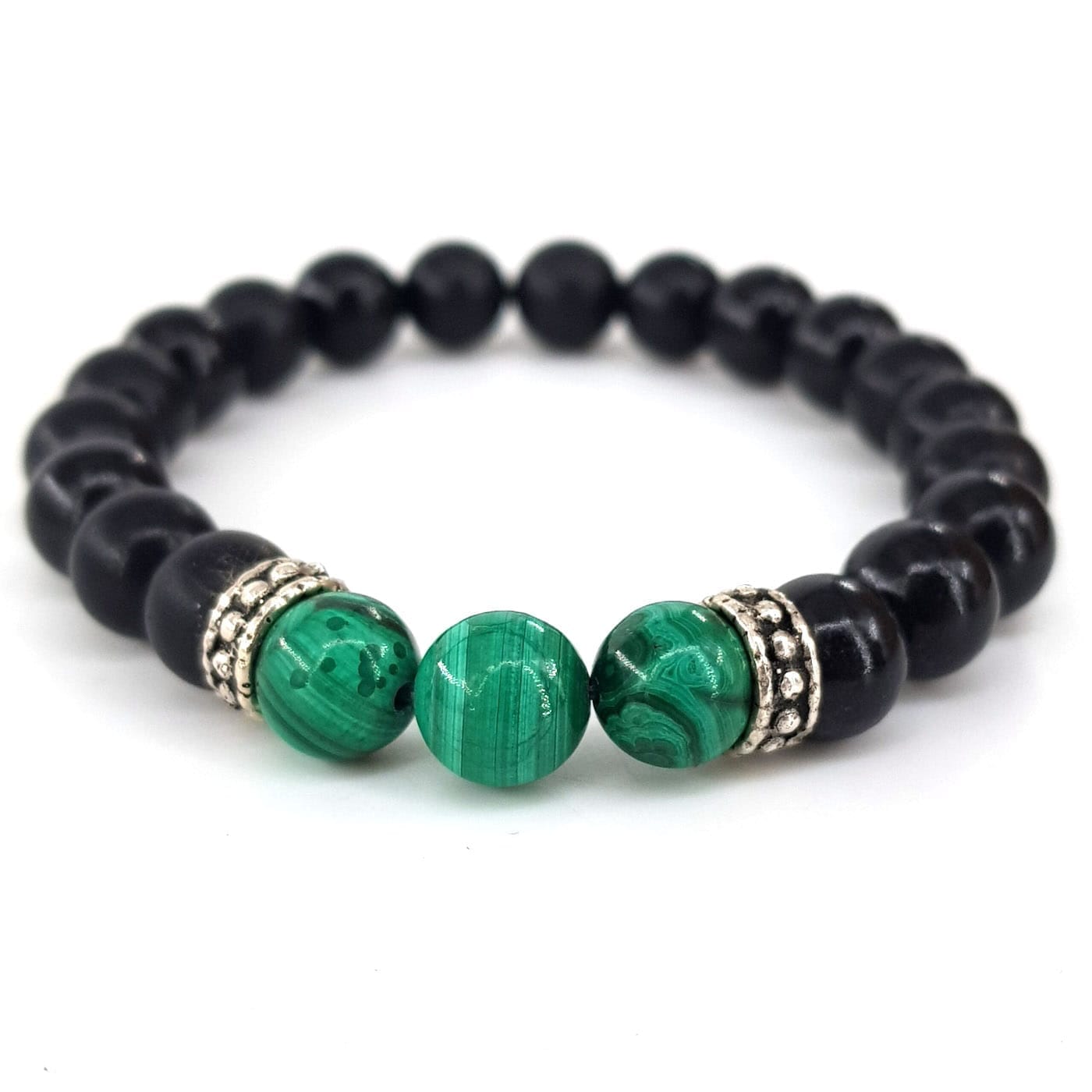 Malakit ve Şungit Bileklik 8mm