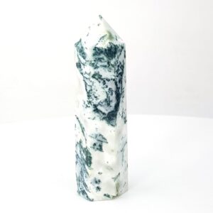 Yosunlu Akik (Moss Agate) Obelisk
