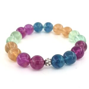 Rainbow Florit Bileklik 10mm