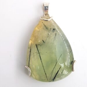 Prehnite Kolye Ucu (Gümüş)