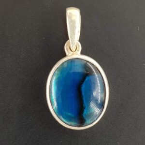 Abalon Sedef Kolye Ucu (Gümüş)