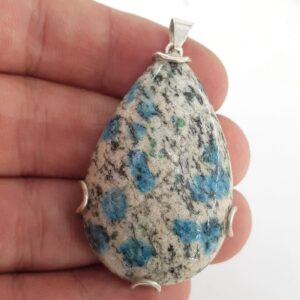 Blue Azurit Kolye Ucu (Gümüş) - 2