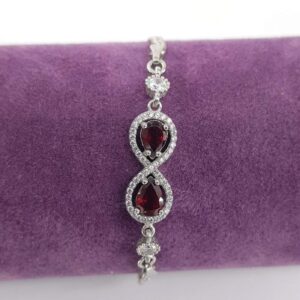 Garnet (Lal) Künye (Gümüş)