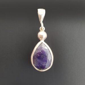 Safir Kolye Ucu (Gümüş)