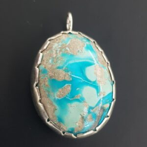 Firuze (Turkuaz) Kolye Ucu (Gümüş)