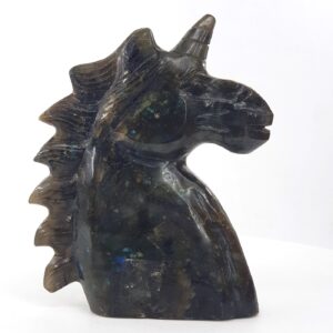 Labradorit Unicorn Obje - Labradorit Taşı Enerjisi ve Doğal Formu