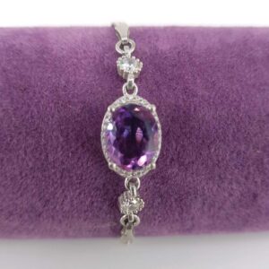 Ametist Künye (Gümüş)