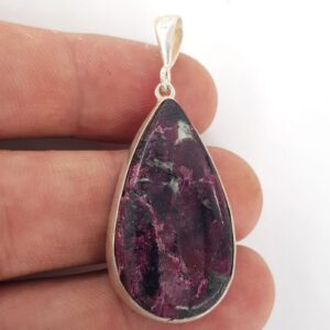 Eudialyte Kolye Ucu (Gümüş) - Eudialyte Taşı Enerjisi ve Doğal Formu