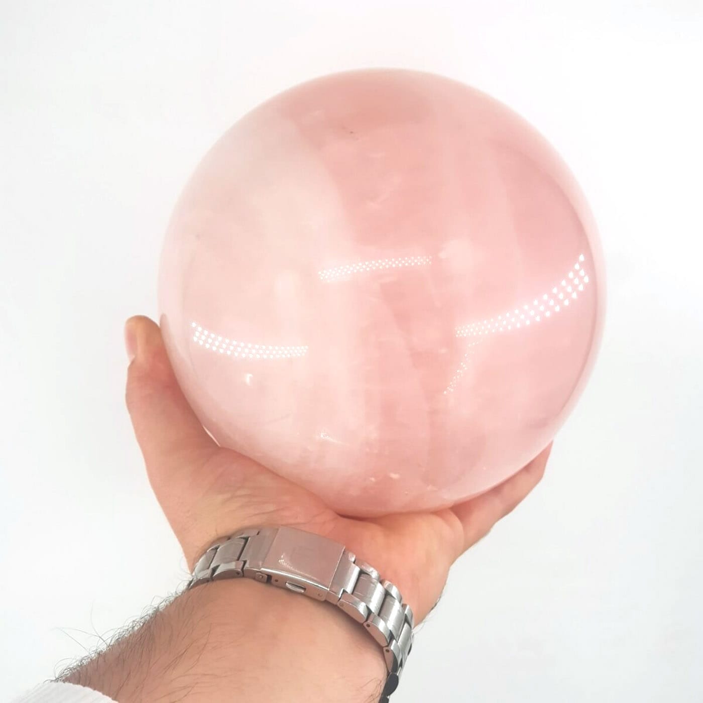 Pembe Kuvars Küre Pembe Kuvars Küre - Pembekuvars Taşı Enerjisi ve Doğal Formu