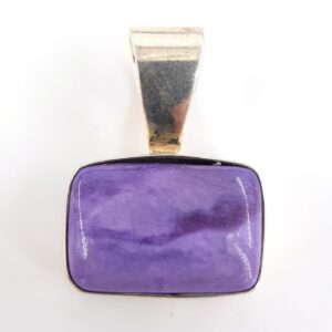 Lepidolit Kolye Ucu (Gümüş)