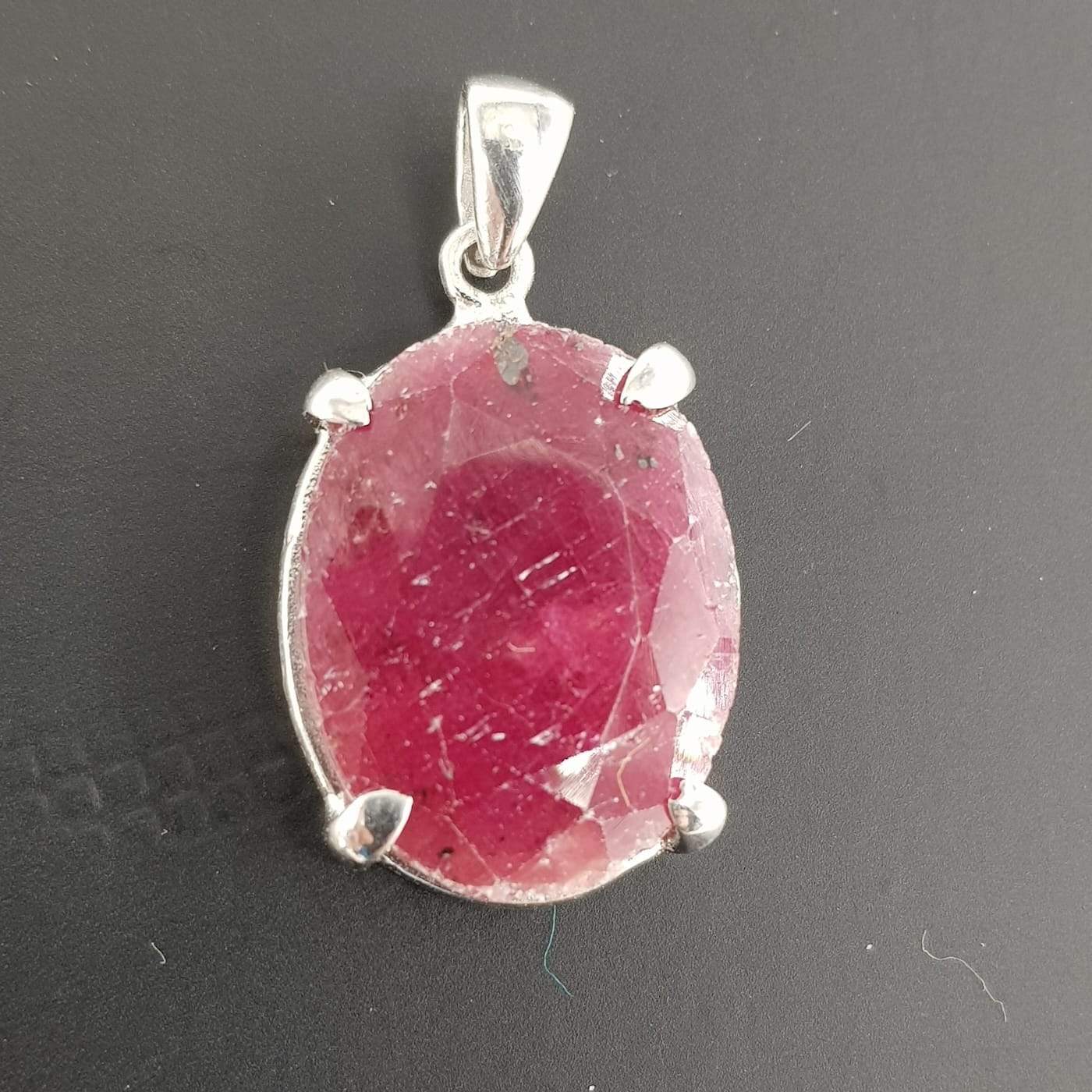 Yakut Kolye Ucu (Gümüş)